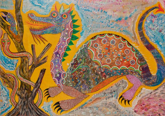 Dragão e Serpente, Chico da Silva, 1973