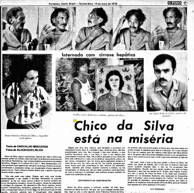 Newspaper page: a strip of five portraits of a thin man gesturing as he talks, a large headline, and photographs of his companion, of his son holding a painted portrait, and of a Navy doctor.