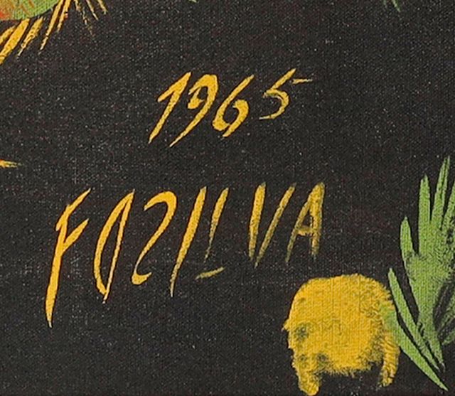 Detalle de la firma pintada: «FOZILVA»
