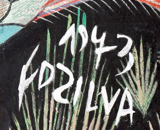 Detalle de la firma pintada: «FDZILVA»