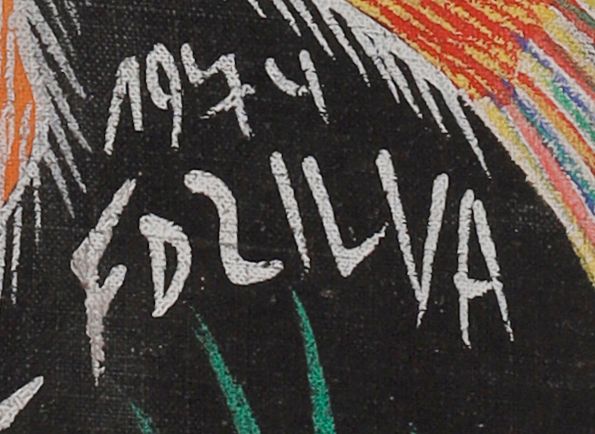 تفصيل من التوقيع المرسوم: «FDZILVA»