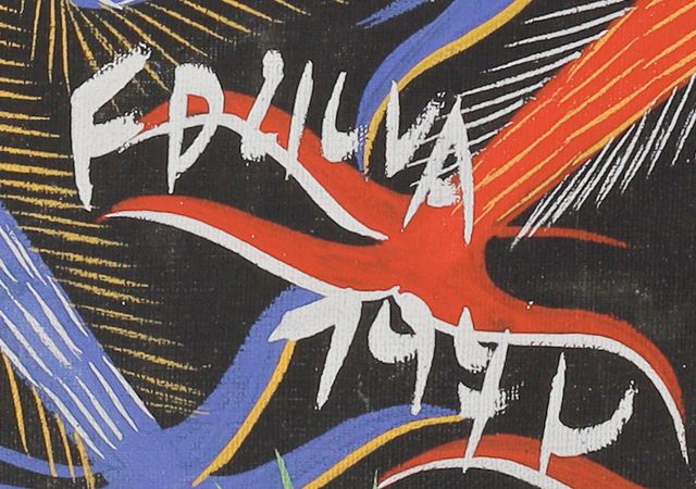 Detalle de la firma pintada: «FDZILVA»