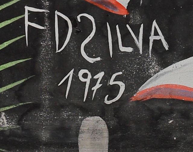 Detalle de la firma pintada: «FDZILVA»