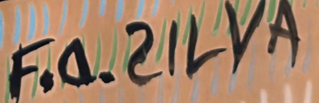 Detalle de la firma pintada: «FOZILVA»