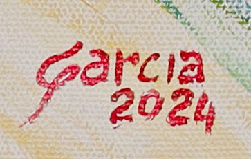 Détail de la signature peinte: «Garcia»