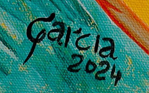 Détail de la signature peinte: «Garcia»