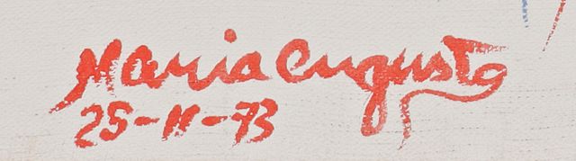 Détail de la signature peinte: «25-11-73»
